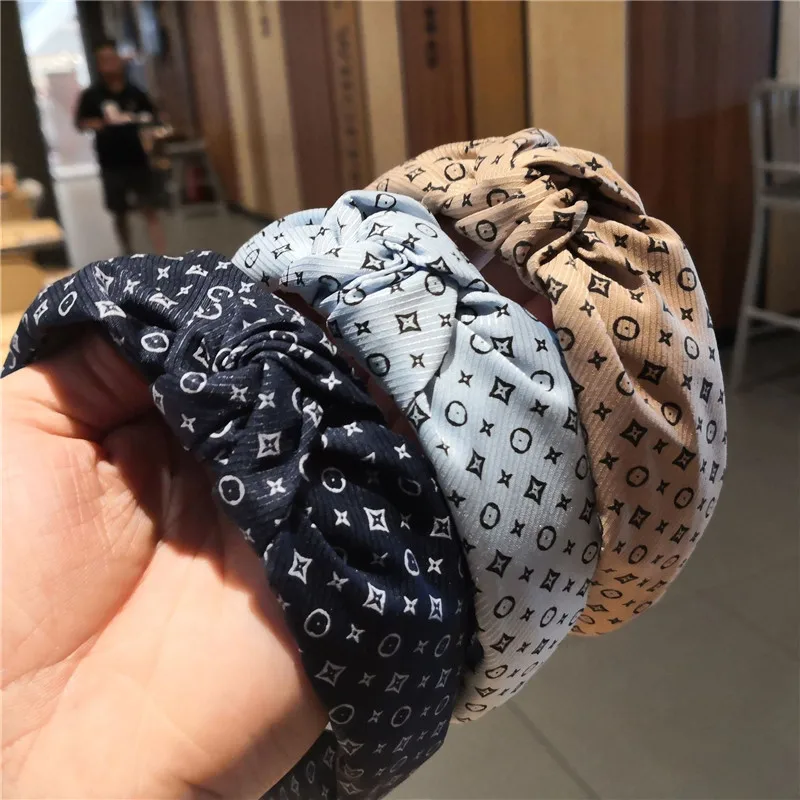 Fashion Brand headband Gril Floral star hairband women Retro Bezel headband Bows Cross Knot hairband Mickey hair Accessories