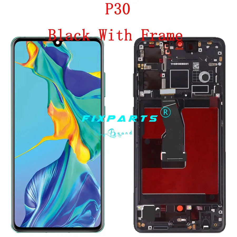P30 Black Frame test Well huawei P30 сенсорный экран для huawei P30 Pro ЖК-дисплей дигитайзер сборка P30Pro VOG-L29 ELE-L29 MAR-LX1M AMOLED - Цвет: P30 Black Frame