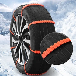 10 pces pneu de carro correntes de neve roda pneu cabo cinto anti skid correntes roda pneu cabo cinto inverno ao ar livre corrente de emergência
