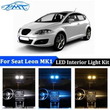 

BMT 16x Car LED Interior Map Dome Trunk Vanity Mirror Door Light License Plate Lamp Canbus For Seat Leon 1 MK1 Auto Accessorie