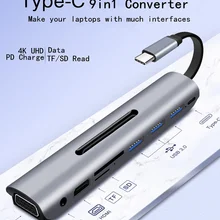 USB концентратор C концентратор для Мульти USB 3,0 HDMI адаптер док-станция для MacBook Pro Аксессуары USB-C Тип C 3,1 сплиттер 3 порта USB C концентратор