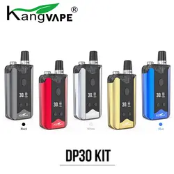 Набор электронных сигарет Kangvape DP30 Pod Vape Kit 1000 мАч батарея Mod с 3 мл 0.6ohm 1.2ohm 2 Pod картридж 30 Вт испаритель OLED экран