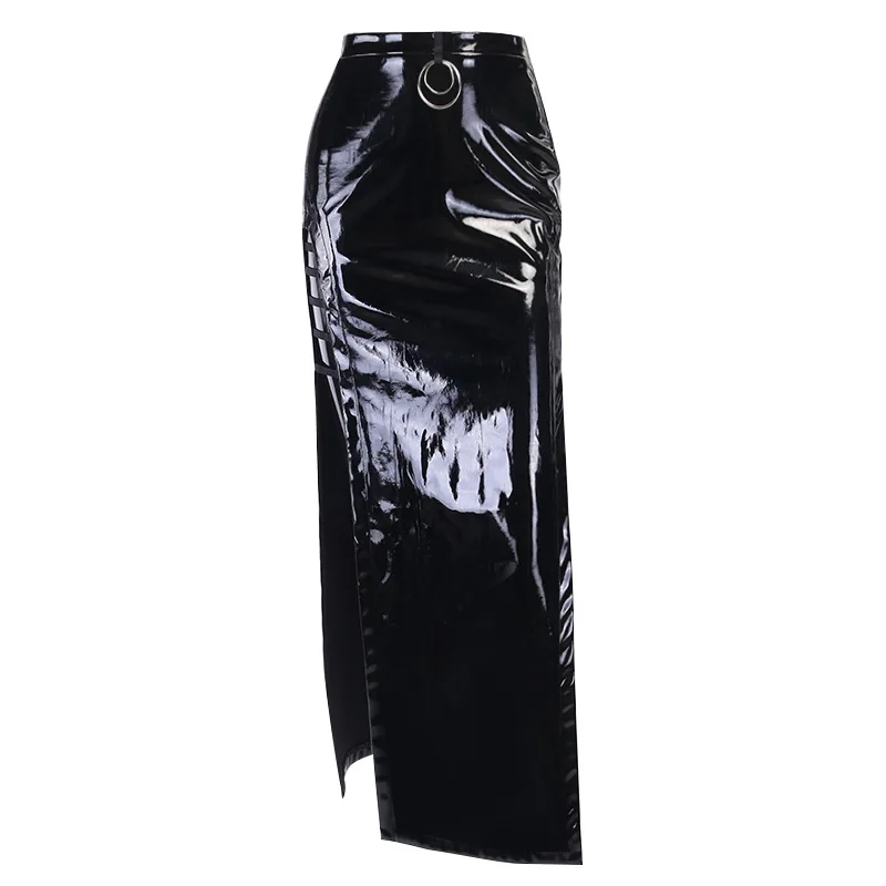 Women Gothic Style Sexy Skirt Steampunk Rock Copslay Stage Skirt Personality Hip Hop Streetwear Skirts 1008-71