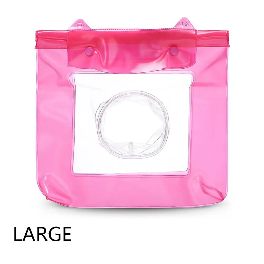 Pink Large Защитите цифровой телефон Камера цифровой зеркальной камеры Canon Nikon дрейфующие плавательные Slr Камера подводный Водонепроницаемый Корпус чехол сумка - Цвет: Pink Large