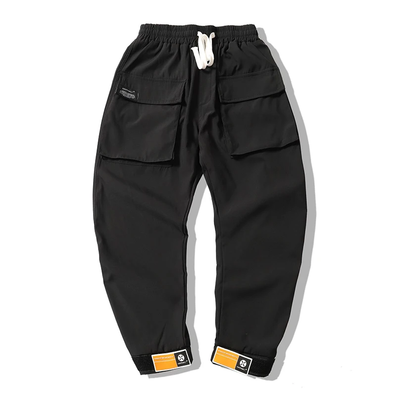 

April MOMO 2019 Men Spring Autumn Cargo Pants Streetwear Trousers Male Casual Fashion Loose Style Hip Hop Pencil Pants Outwear