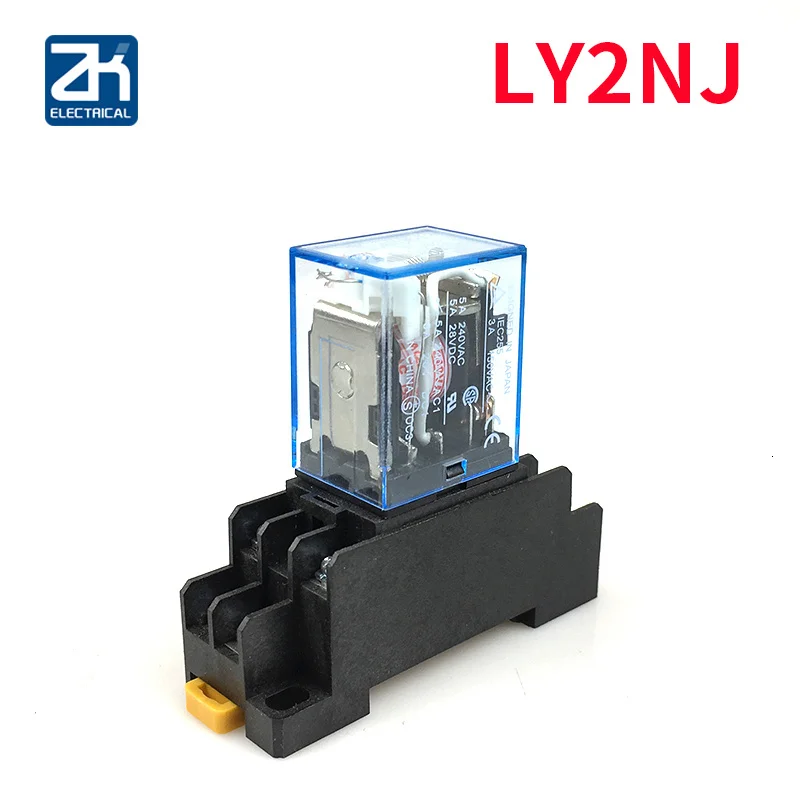 

10Pcs LY2NJ HH62P HHC68A-2Z Electronic Micro Mini Electromagnetic Relay 10A 8PIN Coil DPDT With Socket Base DC12V,24V AC110,220V