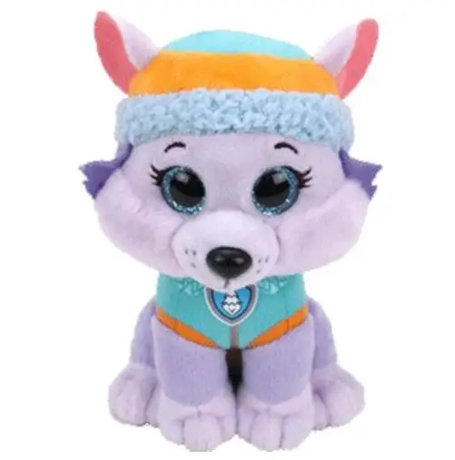 Ty Paw Patrol плюшевые игрушки животных Эверест Рокки Marshall Скай зума щебень погоня трекер собака кукла 15 см