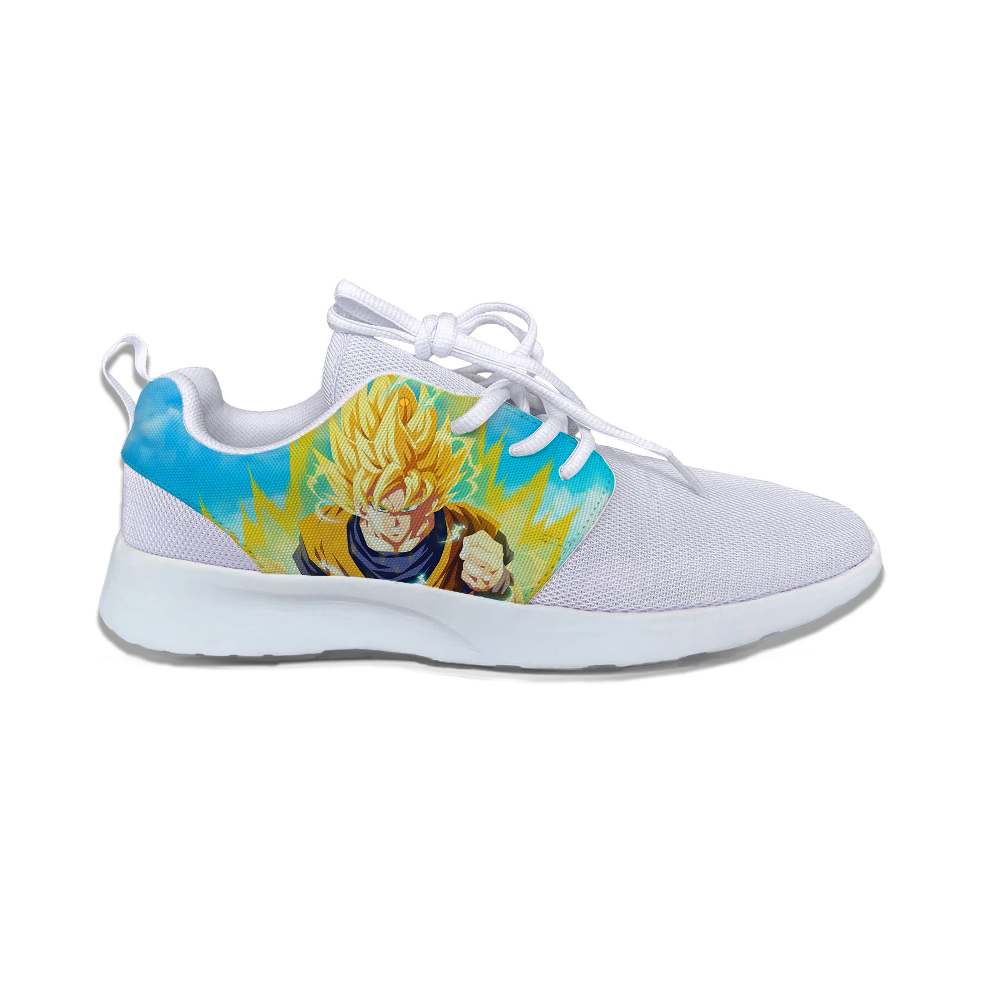 Супер Saiyan Dragon Ball Z Сон Гоку популярные модные стильные детские спортивные кроссовки повседневные дышащие кроссовки с 3D принтом для мальчиков и девочек
