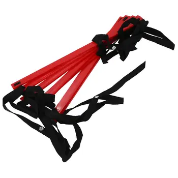 

10 Feet Agility Speed ladder Soccer Training ladder Quick 7 Flat Rung Speed Ladder-Red