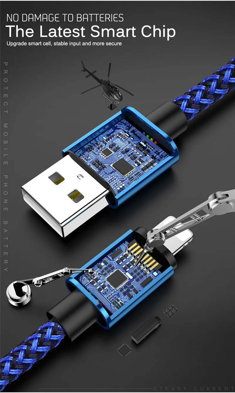 20 см 1 м 2 м 3 м USB кабель для зарядки данных для iPhone 7 8 6 6s Plus 11 Pro XS MAX XR 5 5S iPad Mini 8 Pin провод для быстрого заряда шнура телефона