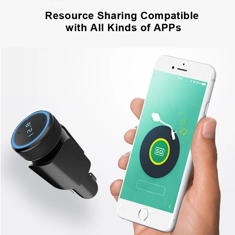 Дизайн автомобиля Bluetooth MP3 музыкальный плеер Зарядное устройство fm-передатчик Aux аудио выход приемник TU-shop