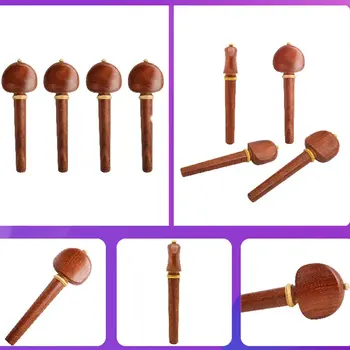 

High-grade Mahogany Wood Cello Pegs Four Strings Musical Instruments Accessories Professional Durable