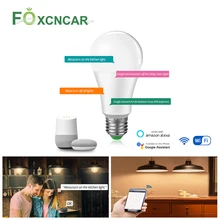 85-265 в, умный WiFi светильник, лампа с регулируемой яркостью, светодиодный светильник 15 Вт, шкаф, светильник E27, пробуждение, теплый светильник s, работает с Alexa Google, Домашний Светильник ing