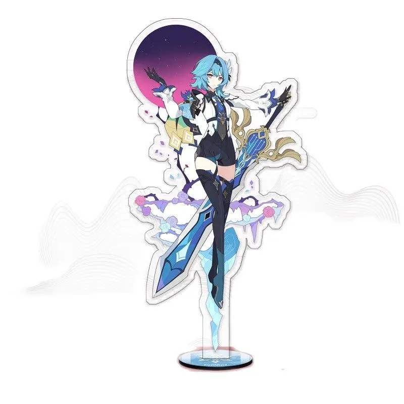 Anime Genshin Impact Stand Acrylic Figure Xiao Ganyu Hutao Kamisato Ayaka Beelzebul Model Plate Desk Decor Fans Collection Gifts