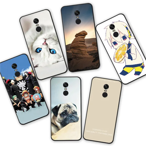 

For Xiaomi Redmi Note4X Lovely Flower soft back Phone Cover Case For Redmi Note4X Cartoon Anime Silicone TPU Phone Case