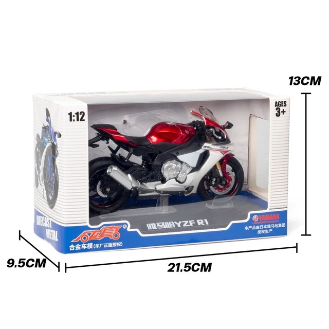 1/12 Alloy Yamaha YZF-R1 Die Cast Motorcycle Model Toy Vehicle Collection Autobike Shork-Absorber Off Road Autocycle Toys Car 5