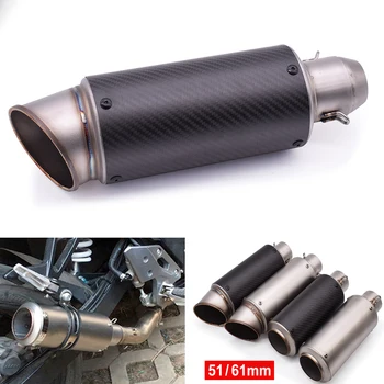 

Universal Motorcycle Exhaust Muffler Escape End Pipe with DB Killer 51mm For Ducati 620 695 696 796 821 797 900 MONSTER 2020