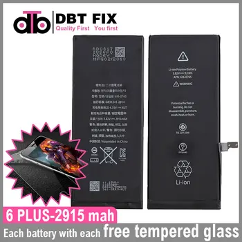 

10pcs/lot AAAAAA Quality Battery For iPhone6 plus 6P Brand New 0 Cycle Free Tempered Glass