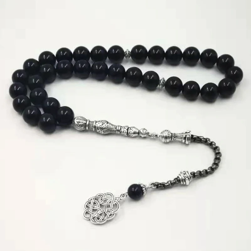 Мужские черные Агаты Onxy 33 Tasbih все новые браслеты подарок Eid misbaha аксессуары