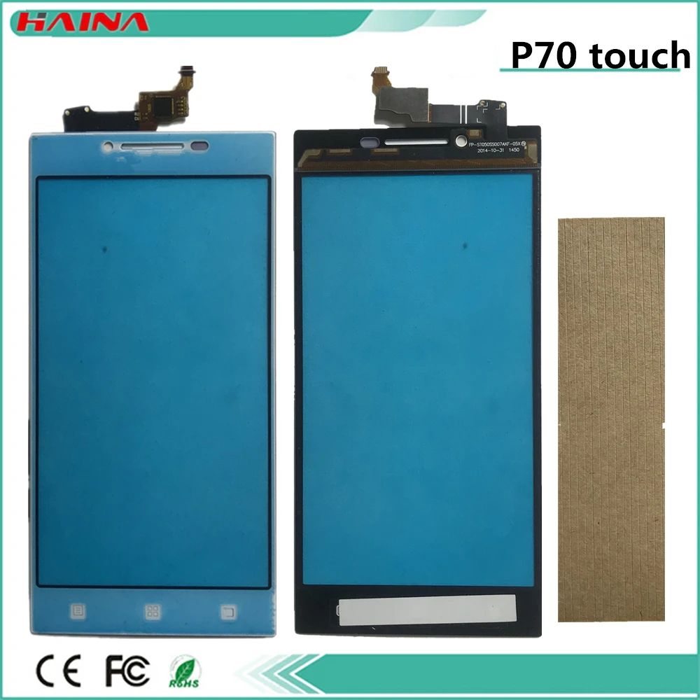 

5.0 inch Mobile Phone Touch Panel Touchscreen Sensor Parts For Lenovo P70 Touch Screen Digitizer Front Glass Replacement