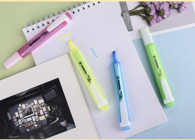 Stabilo Swing Cool Highlighter Pen Permanent Subrayadores Color Pastel  Markers Journal Supplies Surligneur Art Stationery - Highlighters -  AliExpress