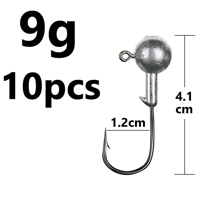 Fishing Barbed Collar 2g/4g Lead Head Jig Hook with Bait-Lure.T Sequin Carp H2H2 