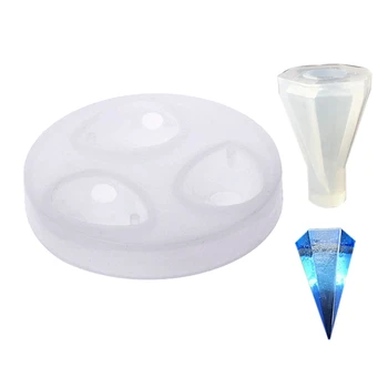 

DIY Silicone Pendant Water Drop Gem Mold Resin Casting & DIY Silica gel Cone Mold Making Jewelry Pendant Resin