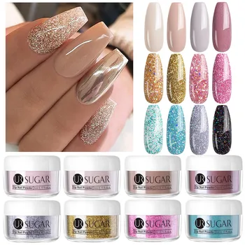 

UR SUGAR 5ml Dipping Nail Powder Glitter Dip Grandient Powder Nails For Manicures Gel Nail Polish Chrome Pigment Powder