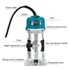 220V Wood Router Woodworking Electric Trimmer Wood Milling Engraving Slotting Trimming Carving Machine With Milling Cutter 3