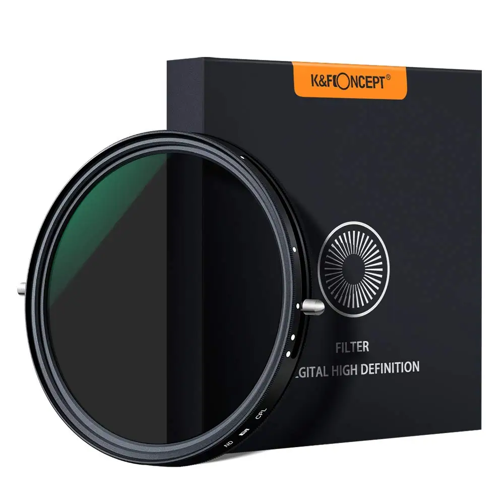 10 шт. K &amp F Concept ND2-32 Fader ND Filter52/ 62/ 67/ 72 /77/82 мм NO &quotX&quot Spot переменный фильтр