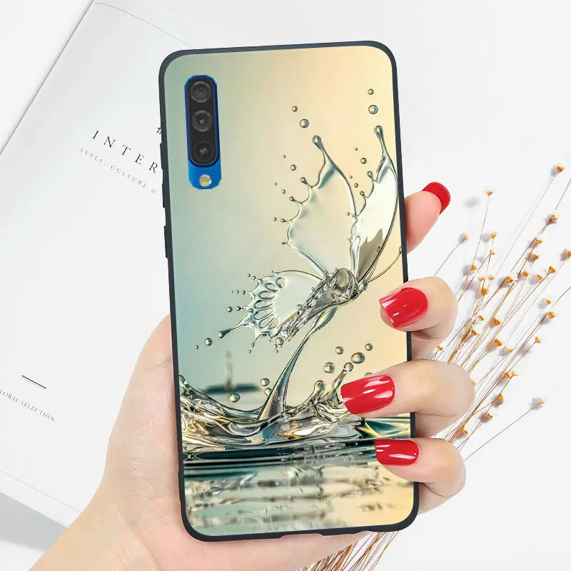 Чехол для телефона samsung Galaxy A50 A10 A20 A30 A40 A70 A20e, Яркий глянцевый чехол из поликарбоната+ ТПУ - Цвет: X20