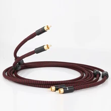 

Preffair Hi-End Hifi X401 5N OCC Copper RCA To RCA Audio Interconnect Cable with Gold Plated Plugs Audio Extension Cord Hifi