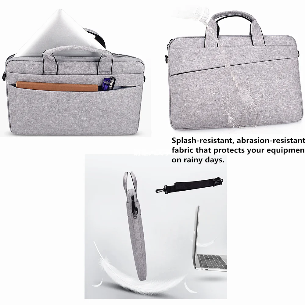 Водонепроницаемая сумка для ноутбука 13,3, 14,1, 15,4, 15,6 дюймов для Macbook Air Pro, 15,6 дюймов для ноутбука Apple, диагональный портфель