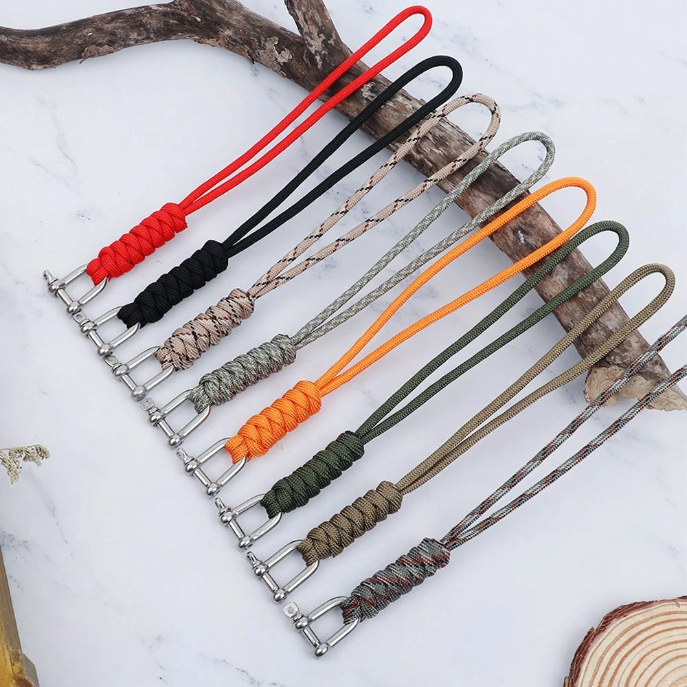 

Outdoor Umbrella Rope Camera Anti-lost Lanyard Climb Keychain Tactical Survival Tool Carabiner Hook Cord Backpack Buckle