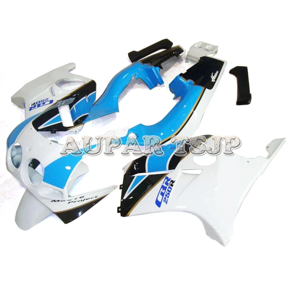 Обтекатели ABS для Honda 88 89 CBR250RR MC19 1988 1989 литьевые мотоциклетные белые синие рамы кузова