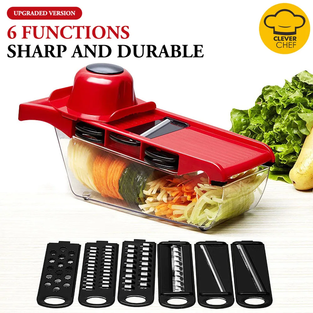 

8/pcs Set Kitchen Tool Manual Vegetable Cutter Knife Potato Carrot Stainless Steel Slicer with Hand Guard Kitchen Accessories