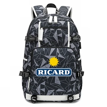 

Mochila Mujer Ricard Printed Laptop Backpack Men Fashion Bookbag 18inch School Bags for Teenage Girls Travel Bag Luxury Backpack