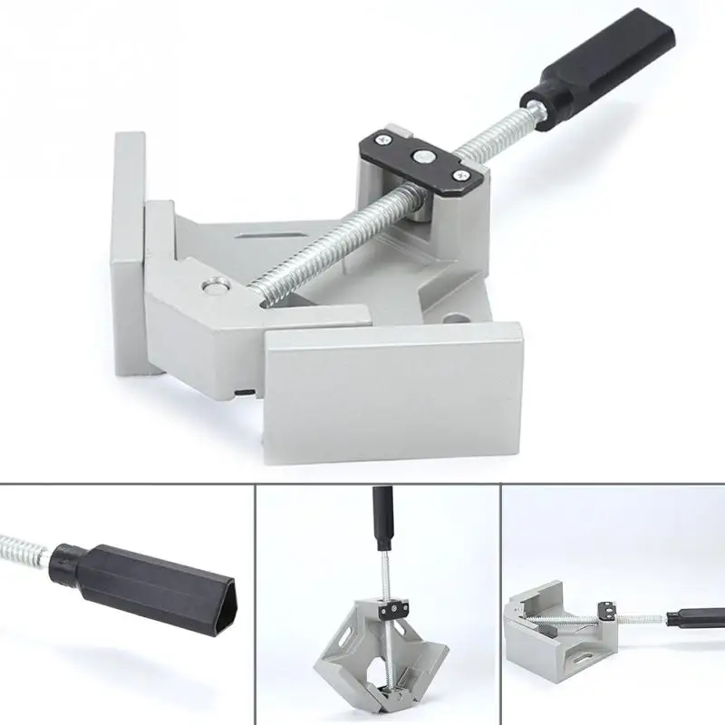 

Vice Two Axis Frame Single Handle Folder Clip Welding Aluminum Alloy 90 Degree Hand Tools Right Angle Clamp Woodworking Corner