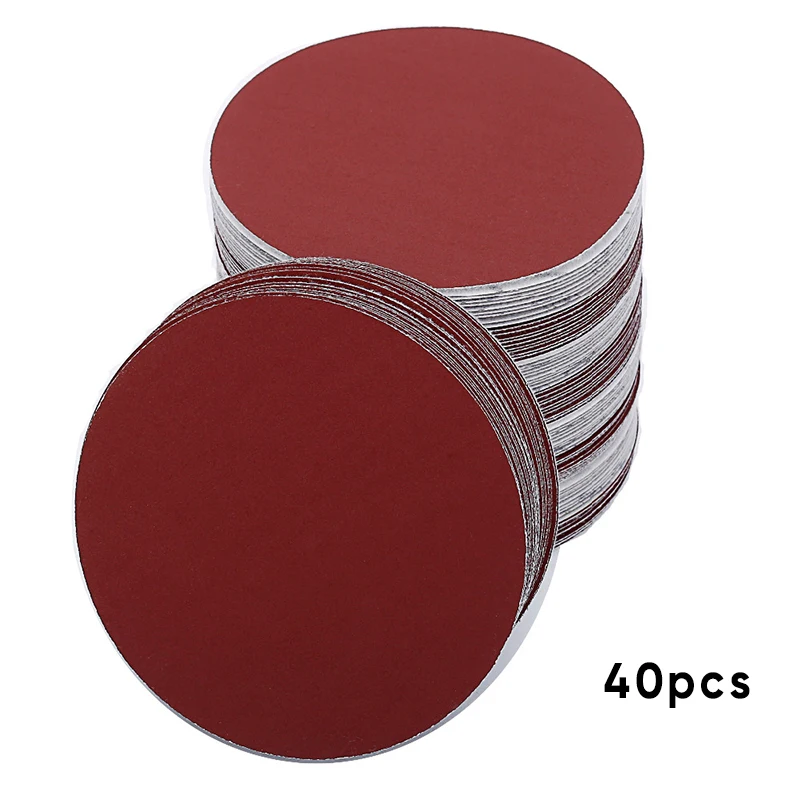 40 шт. 150 мм шкурок Грит 400/600/800/1000/1200/1500/2000 крюк/петля прочный