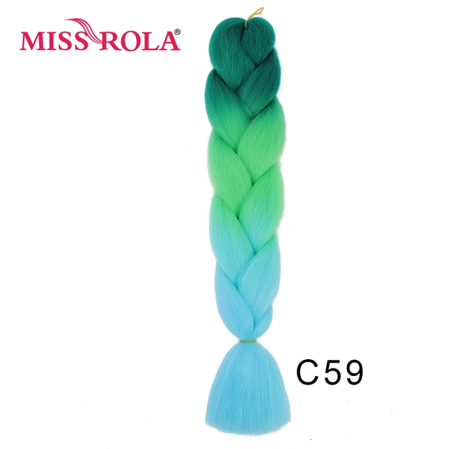 New Colors Synthetic Glowing Hair Twist Braids Ombre Color For white Women Braiding Hair Extensions Jumbo Braids KaneKalon Hair C59