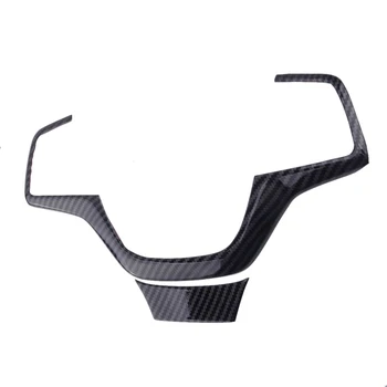 

1 Set Carbon Fiber Style Steering Wheel Strip Cover Trim Fit For Hyundai Elantra 2017 2018 Car Accessories