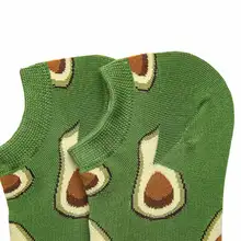 Лидер продаж года; сезон весна-осень; носки для мужчин и женщин с рисунком фруктов и авокадо; Простые жаккардовые хлопчатобумажные носки; фитиль-носок