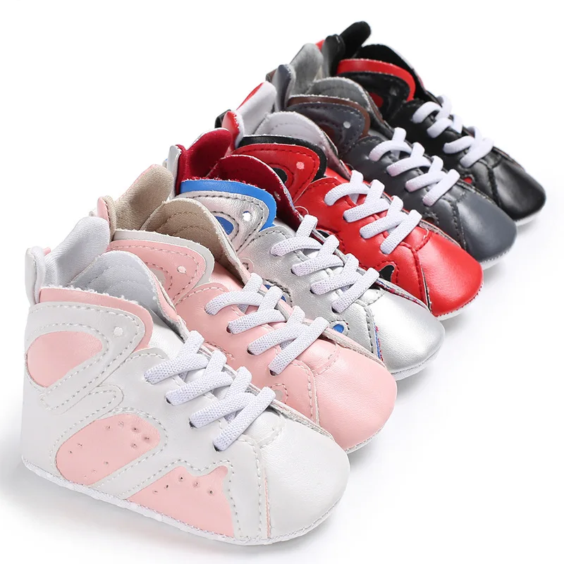 

Haiya Spring And Autumn 0-1-Year-Old Men And Women Baby Hight-top Casual Sports Soft-Soled Shoes Anti-slip Babies' Toddler Shoes