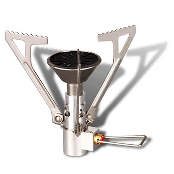 

TOP!-Portable Mini Camping Stove Outdoor Gas Stove Survival Furnace Stove Pocket Picnic Cooking Gas Burner