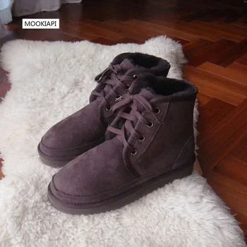 

The latest high-quality women's snow boots in Europe in 2019, real sheepskin, 100% natural wool, free delivery, short shoes