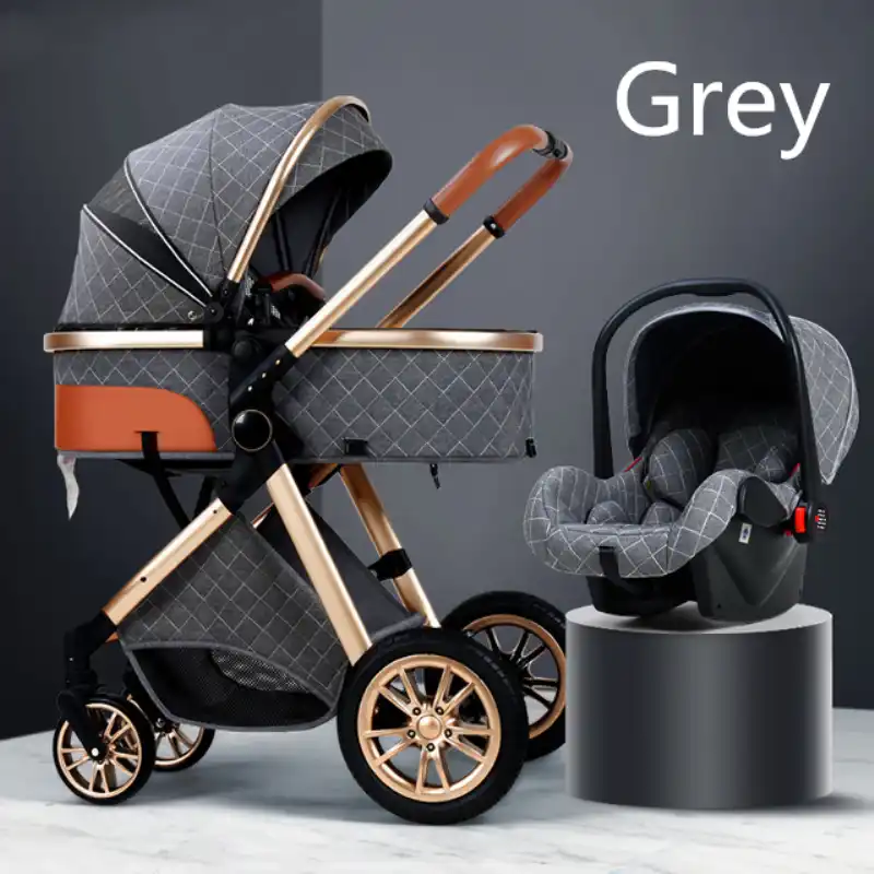 Poussette De Bebe 3 En 1 Avec Siege De Voiture Landau De Voyage Pour Bebe Landaus Pliants Cadre En Aluminium Voiture Paysagere Haute Pour Nouveau Ne Aliexpress