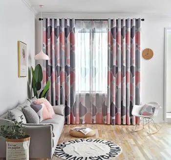 

Printing Curtain Thickening Blackout Cloth Curtain For Children Bedroom Living Room Window Blind Drape Hotel Curtain Tulle