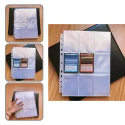 Pochette de carte PP de haute qualité, Non collante, à feuilles mobiles, Compatible avec la Page de poche pour Photo, porte cartes 