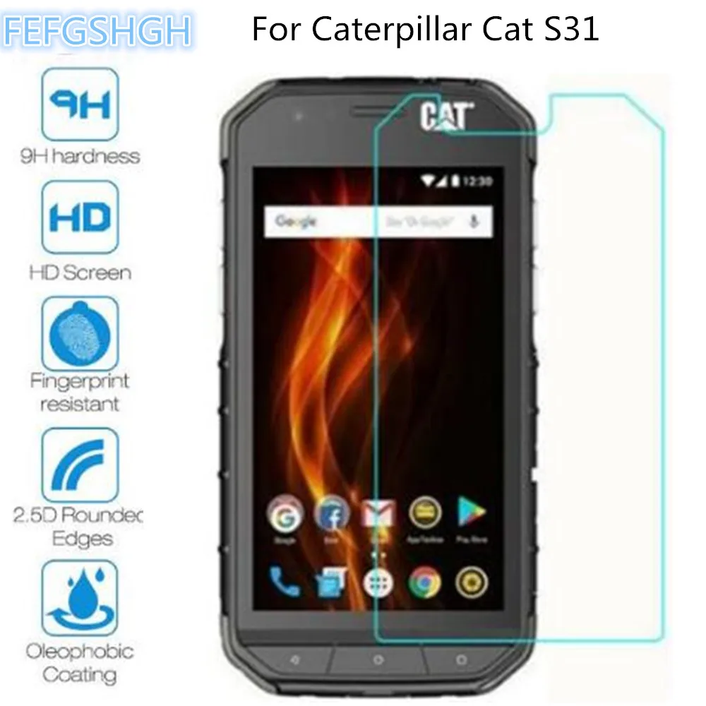 9H 2.5D Закаленное стекло для гусеницы Cat S31 Взрывозащищенный протектор экрана