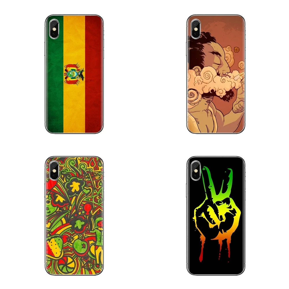 For LG Spirit Motorola Moto X4 E4 E5 G5 G5S G6 Z Z2 Z3 G2 G3 C Play Plus Mini rasta reggae Transparent Soft Shell Covers |